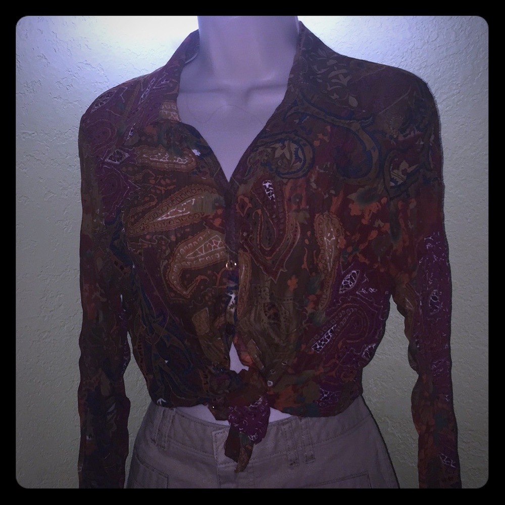 ❌SOLD❌Paisley print blouse